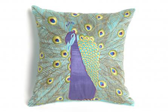 Rouge Living peacock pillow